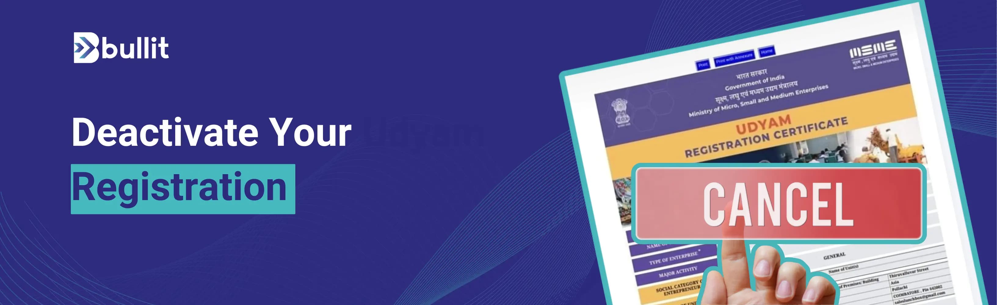 Udyam Registration Cancellation Guide: Step-by-Step Process